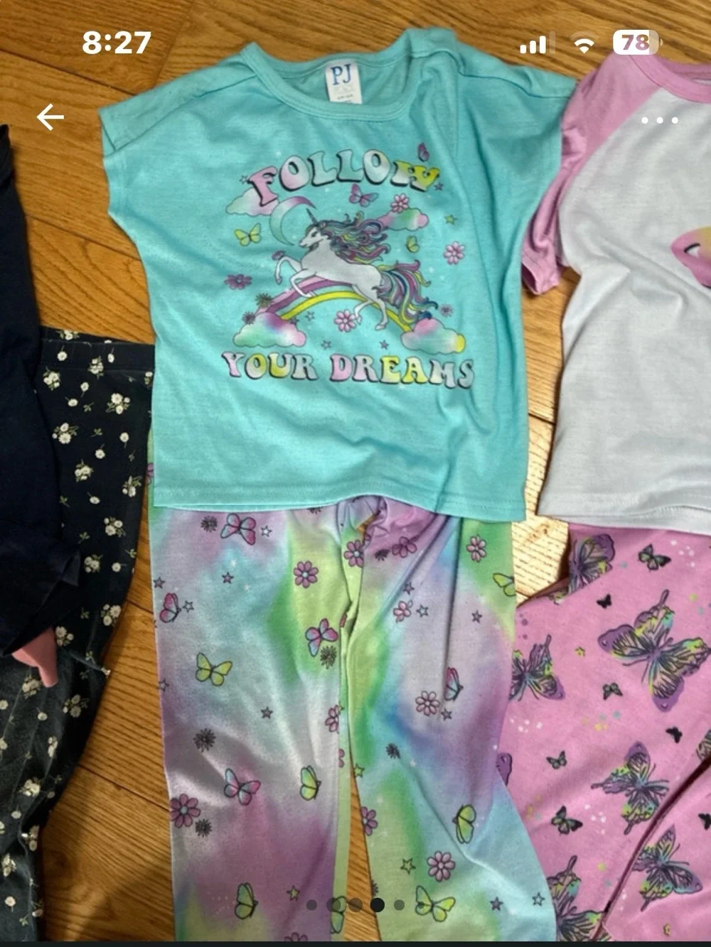 The Children's Place 6 sets Girls Pajama Set Bundle - Pink, Mint, Navy, Tie-Dye
